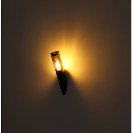Globo - Applique murale extérieure 1xE27/23W/230V IP44 noir/cuivre