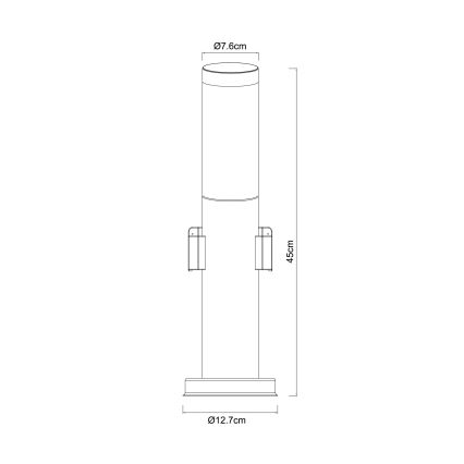 Globo - Lampe d'extérieur avec 2 prises, 1xE27/23W/230V IP44