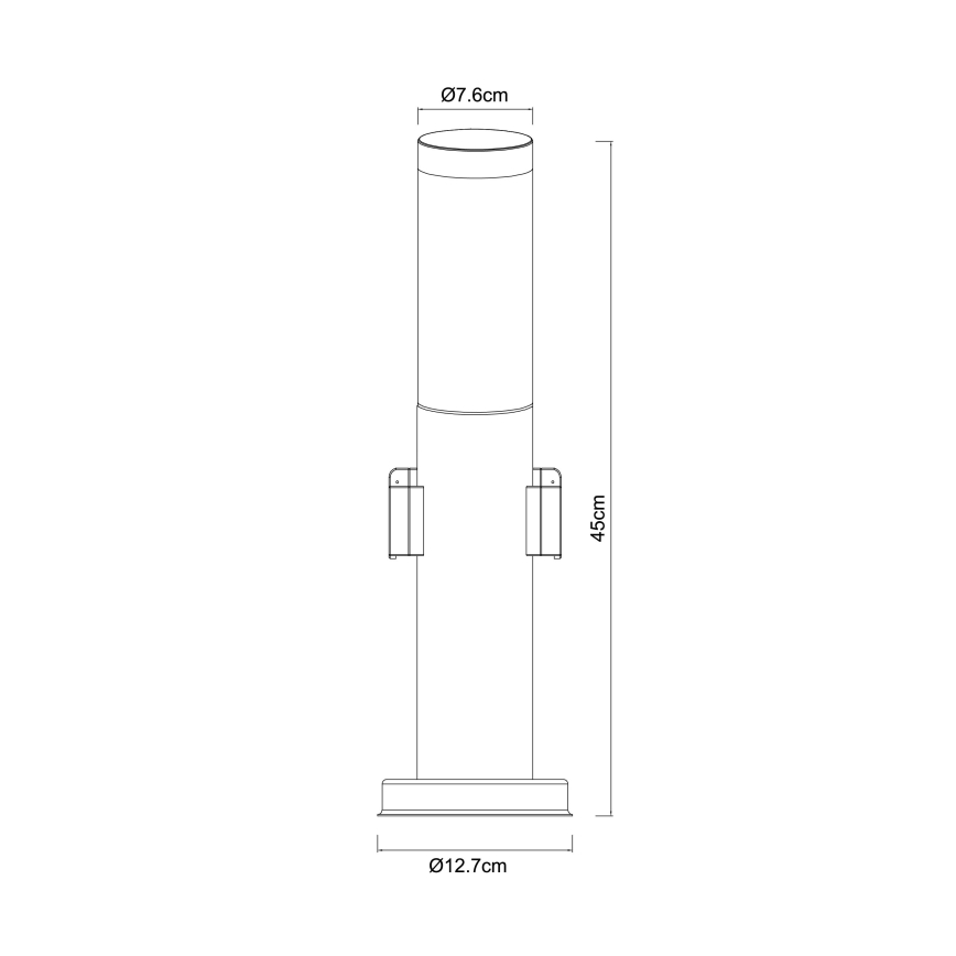 Globo - Lampe d'extérieur avec 2 prises, 1xE27/23W/230V IP44