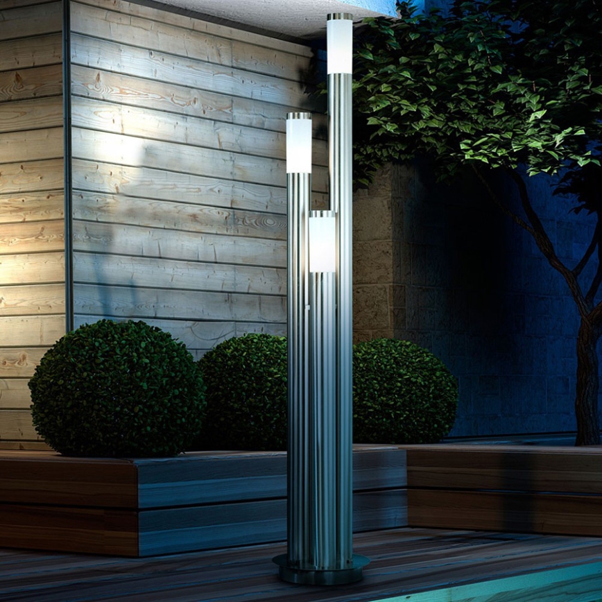 Globo - Lampadaire extérieur 3xE27/60W/230V 170 cm IP44
