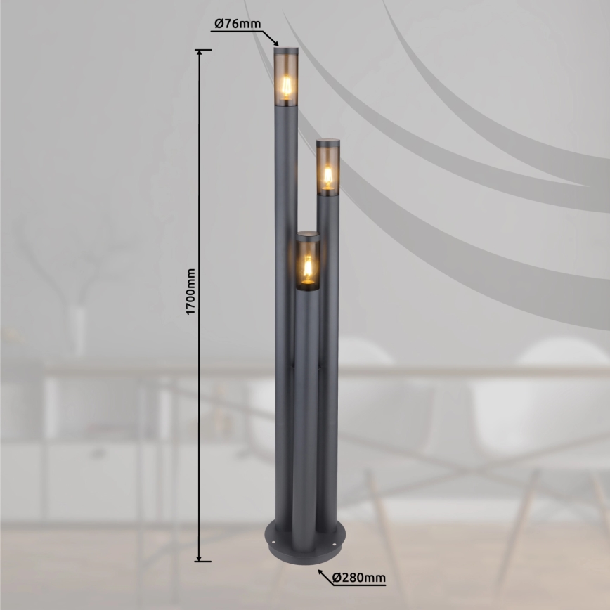 Globo - Lampe d'extérieur 3xE27/23W/230V IP44