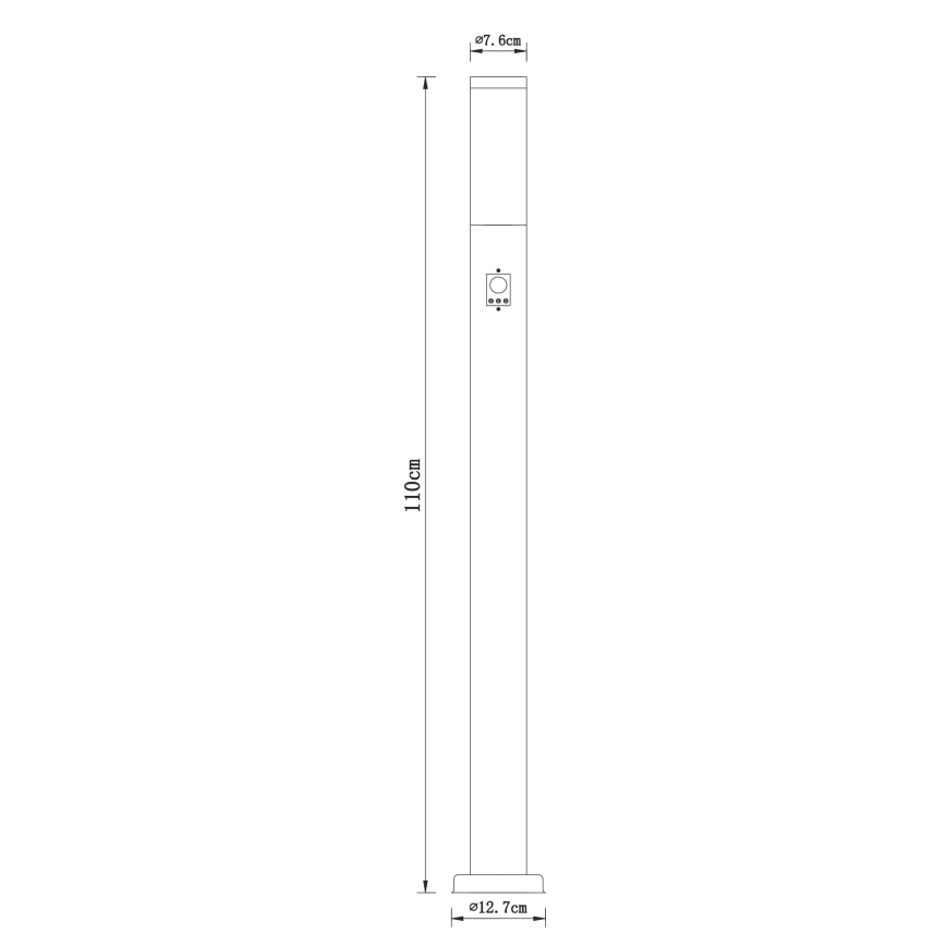 Globo - Lampe d'extérieur ave détecteur 1xE27/30W/230V IP44