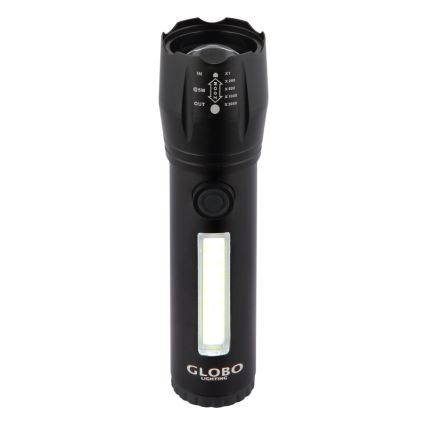 Globo - Lampe de poche rechargeable LED/3W/5V + COB/3W 5500K 1200 mAh
