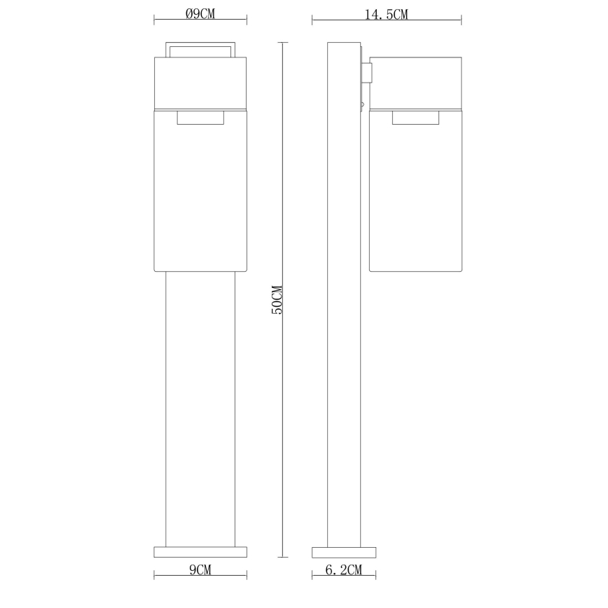 Globo - Lampadaire d'extérieur 1xE27/40W/230V 50 cm IP44