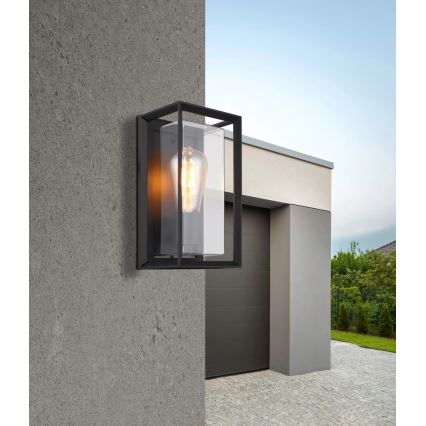 Globo - Applique murale extérieure 1xE27/60W/230V IP44 noir