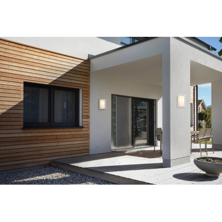 Globo - Applique murale extérieure 1xE27/60W/230V IP44 blanc