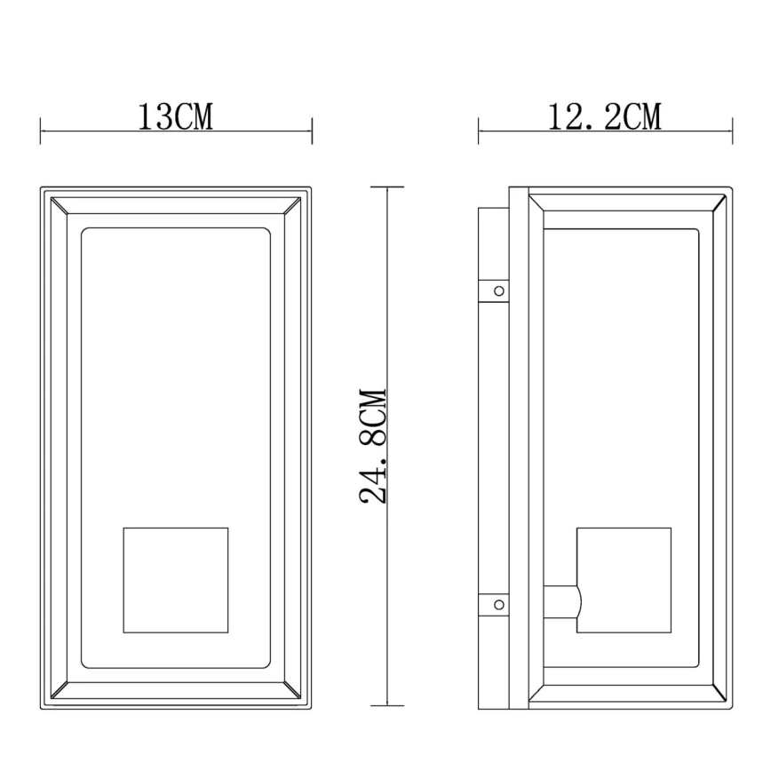 Globo - Applique murale extérieure 1xE27/60W/230V IP44 blanc