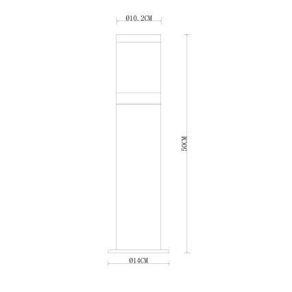 Globo - Lampadaire d'extérieur 1xE27/60W/230V 50 cm IP44