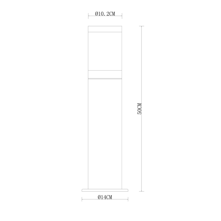 Globo - Lampadaire d'extérieur 1xE27/60W/230V 50 cm IP44