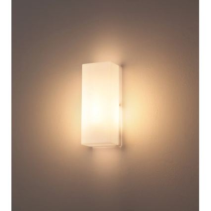Globo - Applique murale extérieure 1xE27/15W/230V IP44 blanche