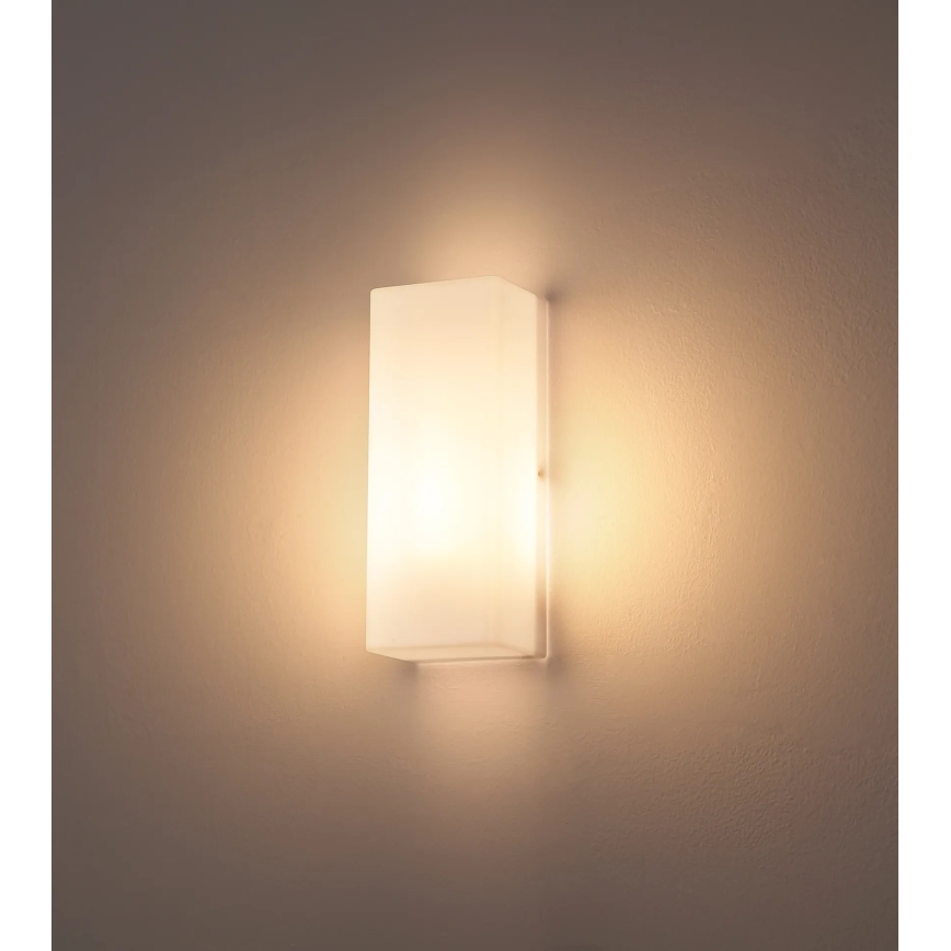 Globo - Applique murale extérieure 1xE27/15W/230V IP44 blanche