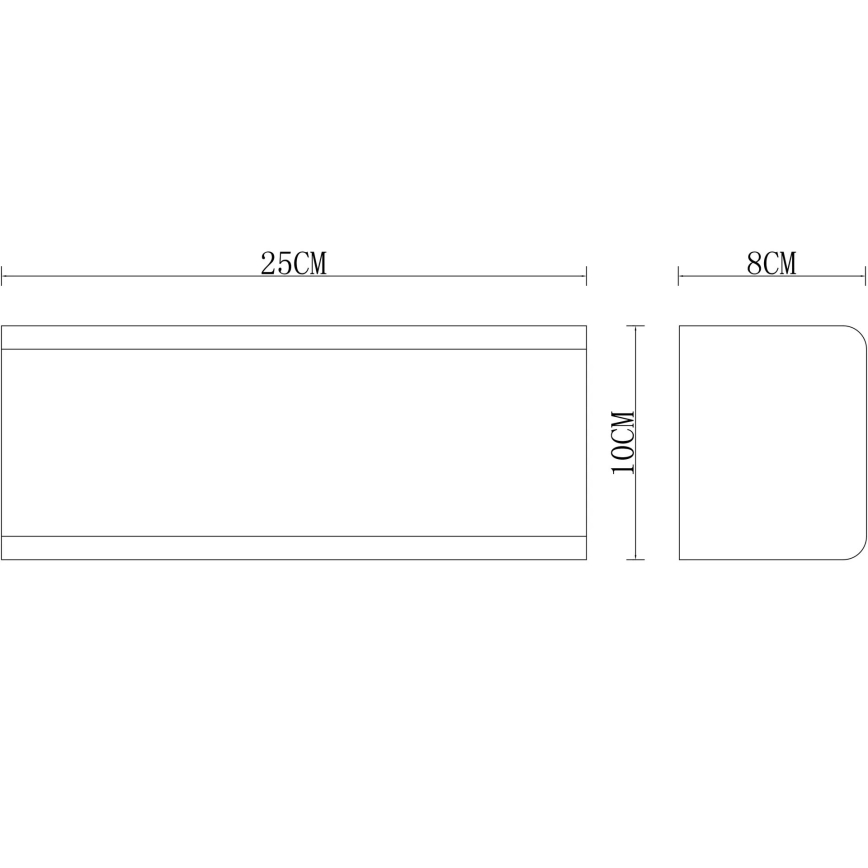 Globo - Applique murale extérieure 1xE27/15W/230V IP44 blanche