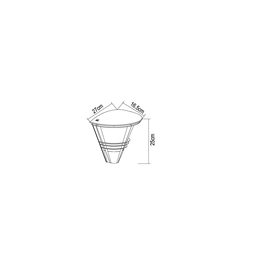 Globo 32093A - Applique murale extérieure SALLA 1xE27/60W/230V IP44