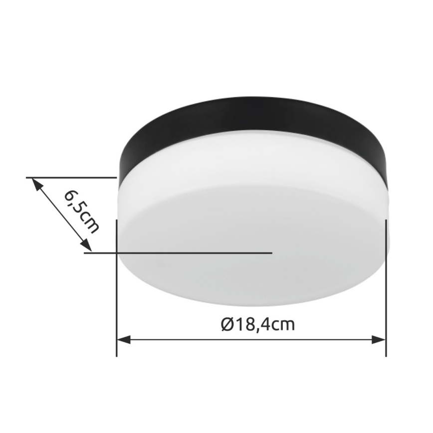 Globo - Luminaire salle de bain 1xE27/60W/230V d. 18,4 cm IP44