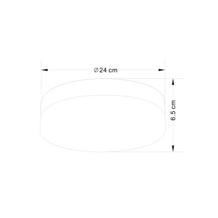 Globo - Luminaire salle de bain 2xE27/40W/230V d. 24 cm IP44