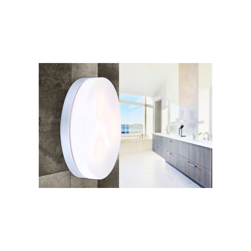 Globo - Luminaire salle de bain 3xE27/40W/230V d. 30 cm IP44