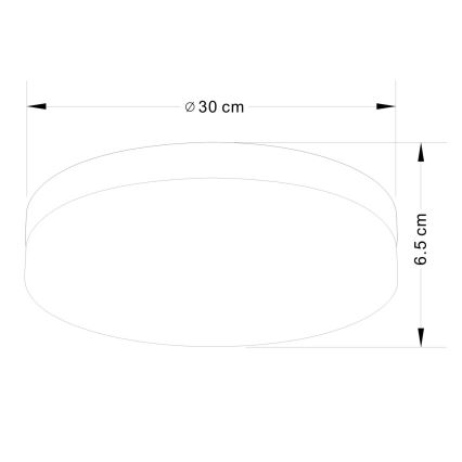 Globo - Luminaire salle de bain 3xE27/40W/230V d. 30 cm IP44