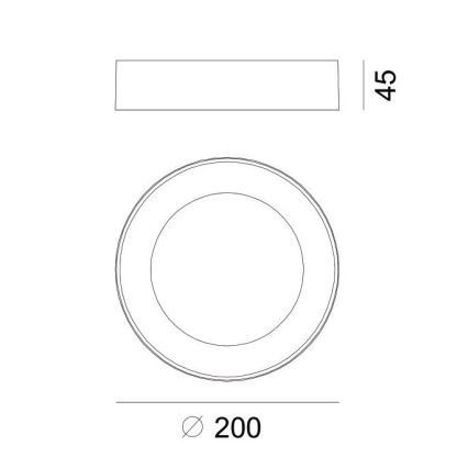 Globo - Plafonnier extérieur LED/12W/230V IP54