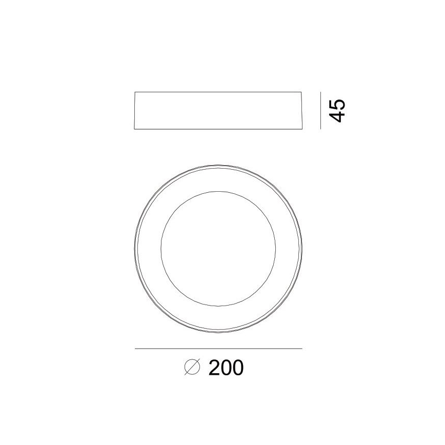 Globo - Plafonnier extérieur LED/12W/230V IP54