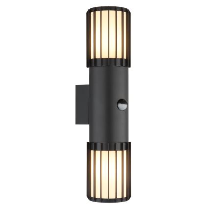Globo - Applique murale extérieure avec capteur 2xE27/15W/230V IP54
