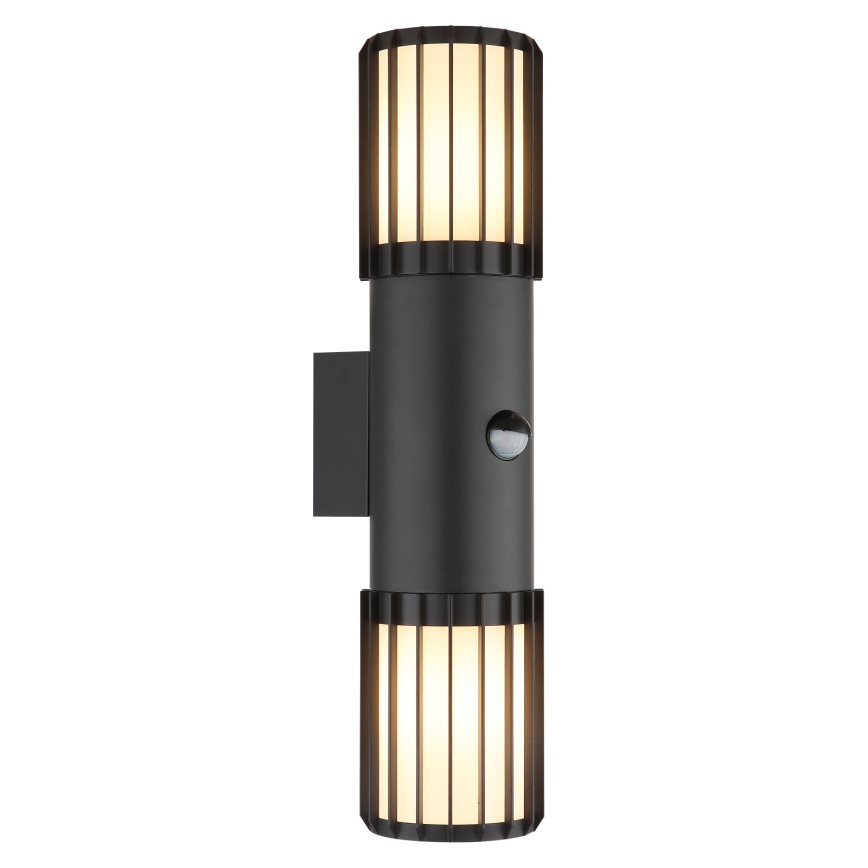 Globo - Applique murale extérieure avec capteur 2xE27/15W/230V IP54
