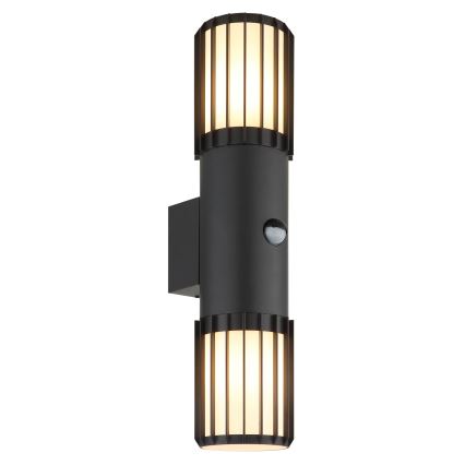 Globo - Applique murale extérieure avec capteur 2xE27/15W/230V IP54
