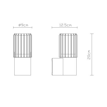 Globo - Applique murale d'extérieur 1xE27/15W/230V IP54