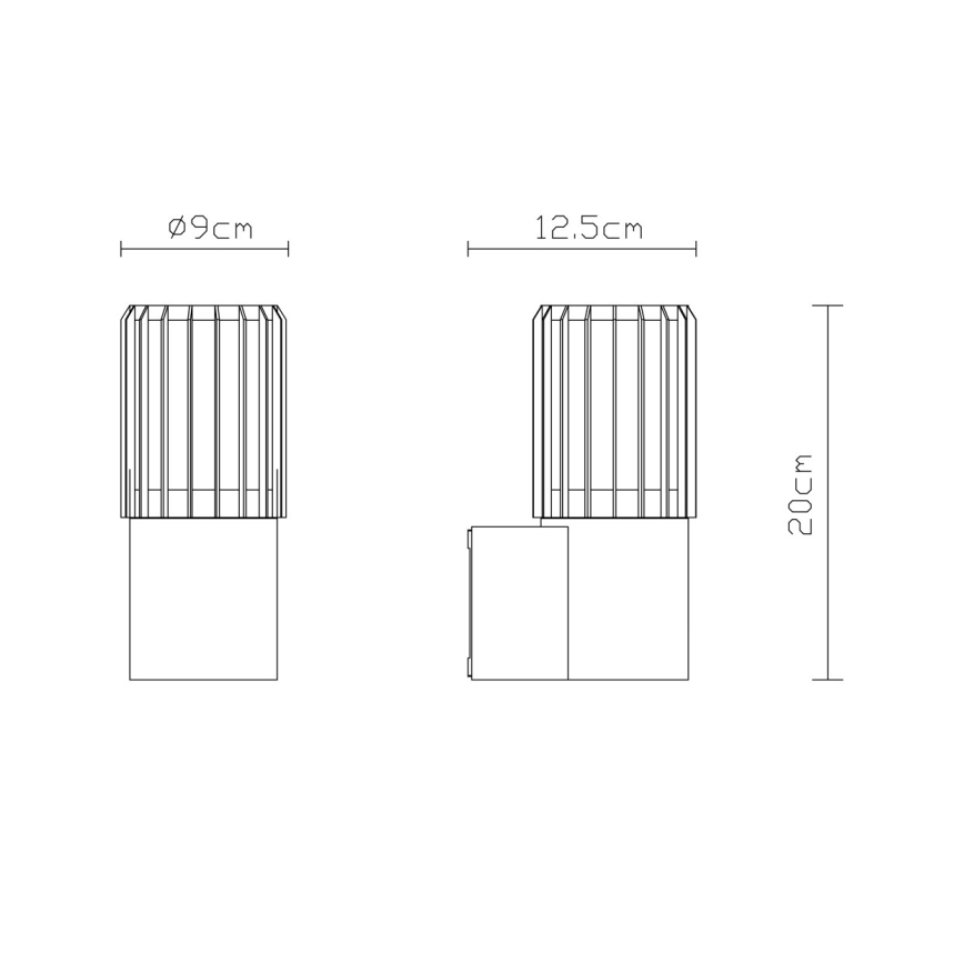 Globo - Applique murale d'extérieur 1xE27/15W/230V IP54