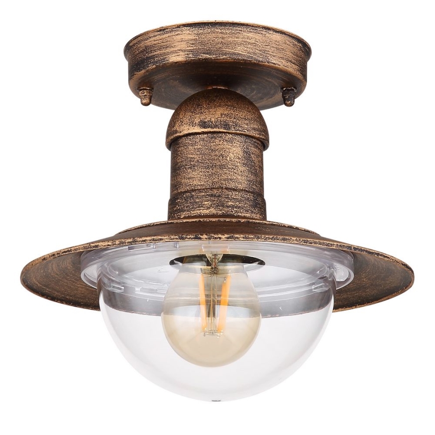 Globo - Plafonnier d'extérieur 1xE27/15W/230V IP44 rouille