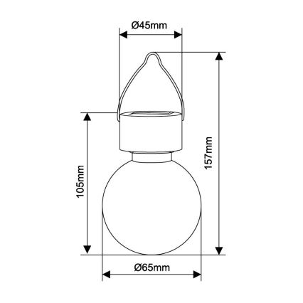 Globo 33056 - Luminaire solaire LED/0,06W/3,2V IP44 400 mAh