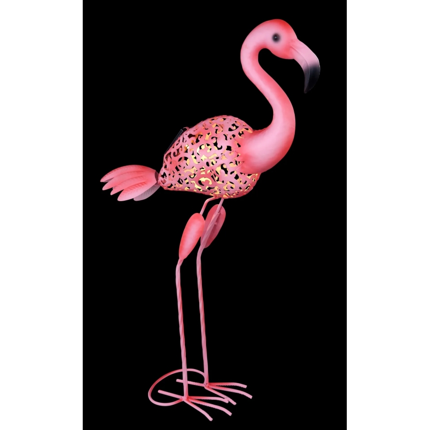 Globo - Lampe solaire LED/3V IP44 300 mAh flamant rose