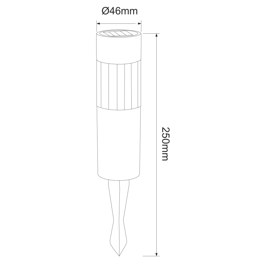 Globo - LOT 4x Lampe solaire LED/0,06W/3,2V IP44
