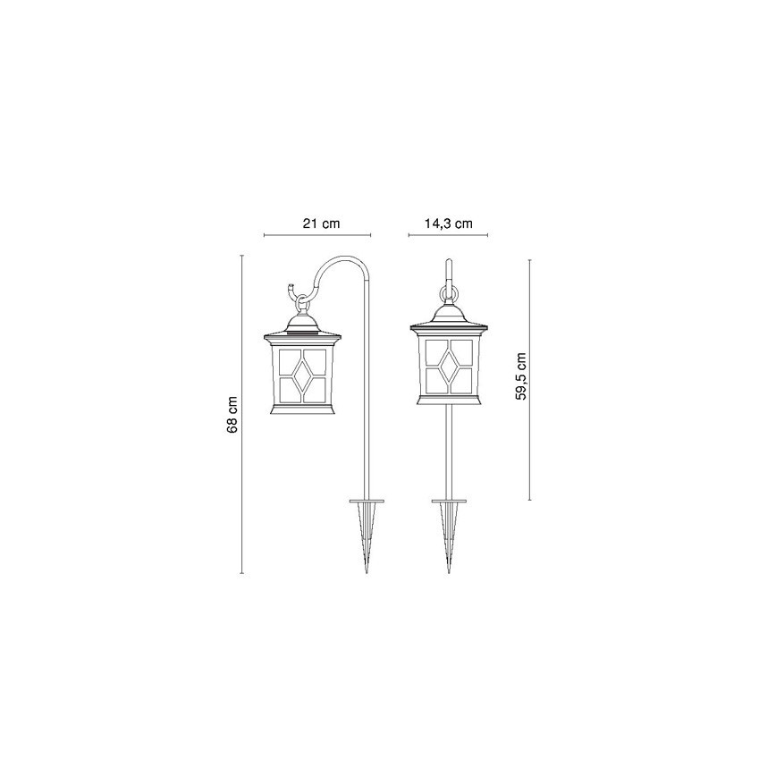 Globo - Lampe solaire LED/0,05W/3,2V IP44 300 mAh
