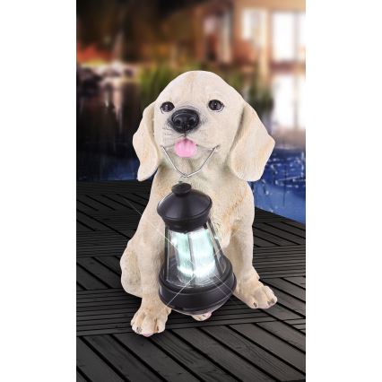 Globo - Lampe solaire LED/0,06W/3V chien IP44 600 mAh