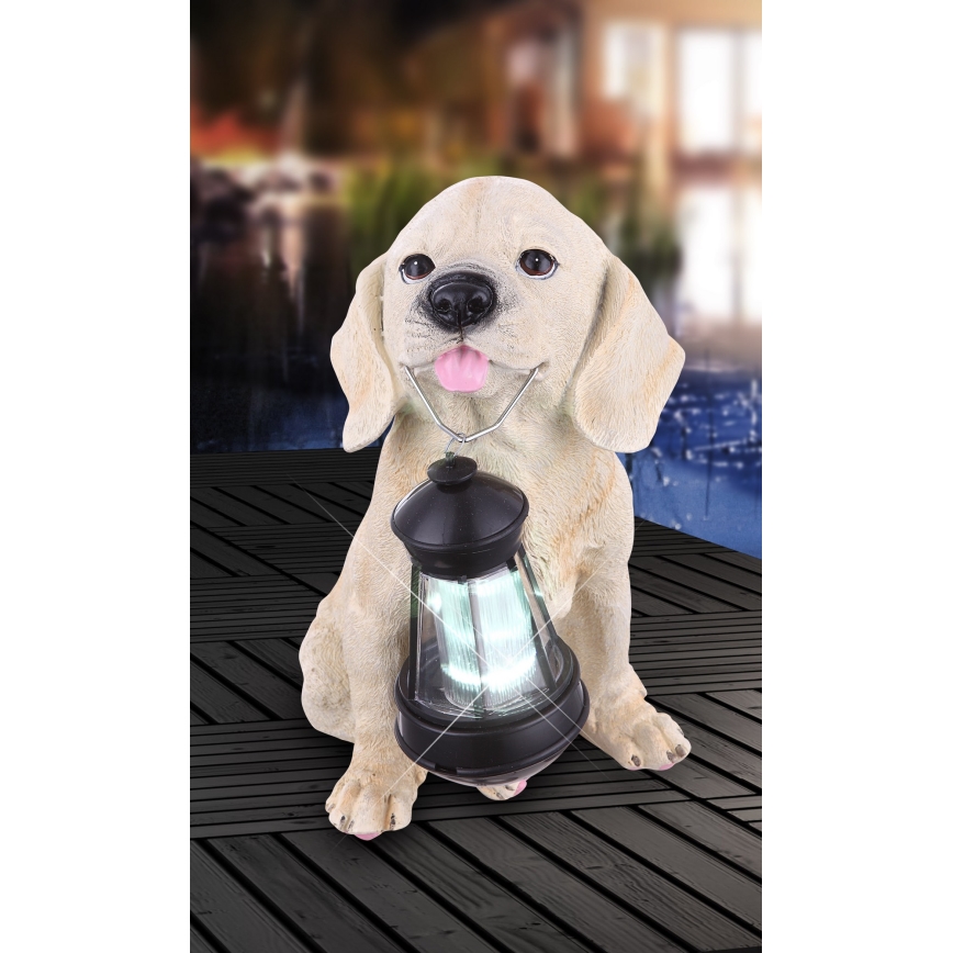 Globo - Lampe solaire LED/0,06W/3V chien IP44 600 mAh