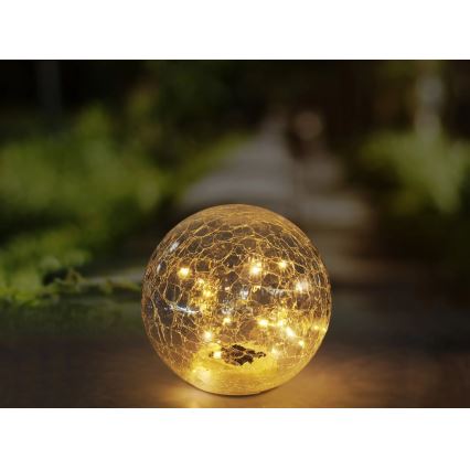 Globo - Lampe solaire 20xLED/0,06W/3,2V d. 19,5 cm IP44 600 mAh