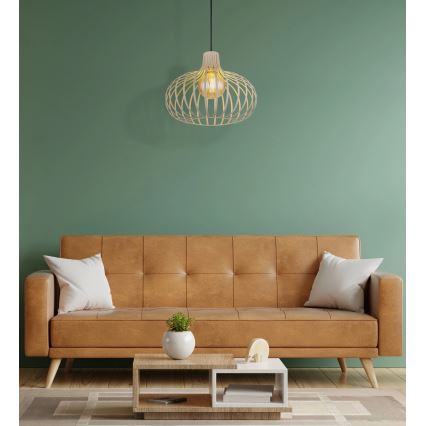 Globo - Suspension sur câble 1xE27/40W/230V beige