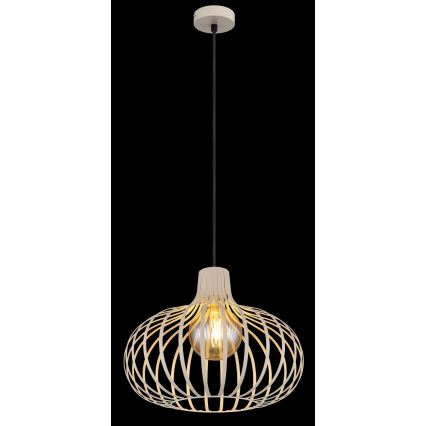 Globo - Suspension sur câble 1xE27/40W/230V beige