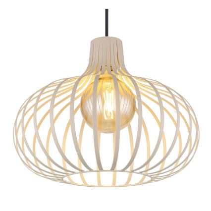 Globo - Suspension sur câble 1xE27/40W/230V beige