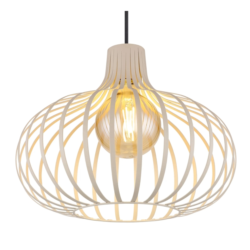 Globo - Suspension sur câble 1xE27/40W/230V beige