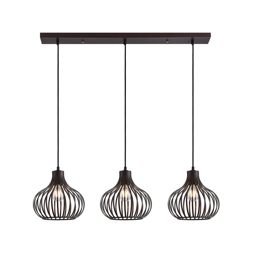 Globo - Suspension filaire 3xE27/40W/230V