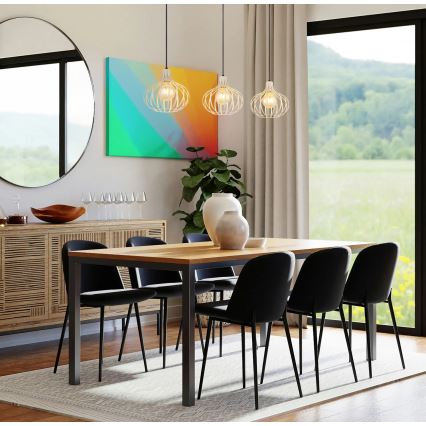 Globo - Suspension sur câble 3xE27/40W/230V beige