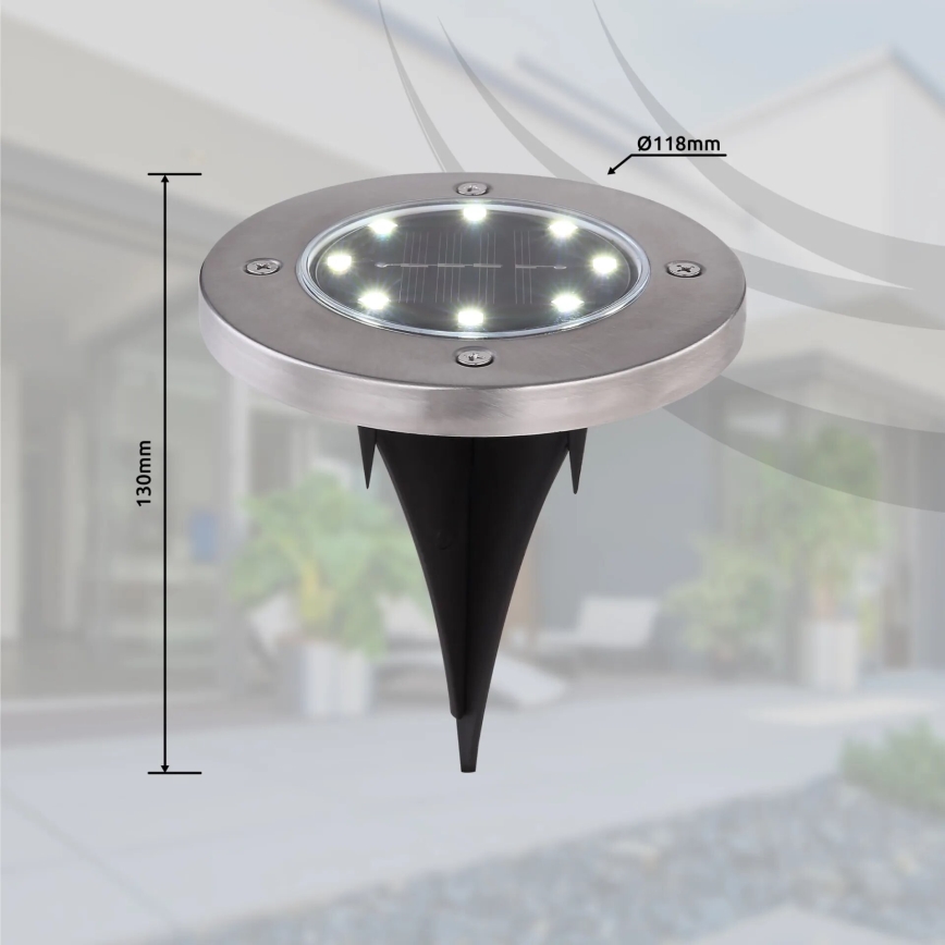 Globo - LOT 4x Lampe solaire LED/0,1W/3V IP44
