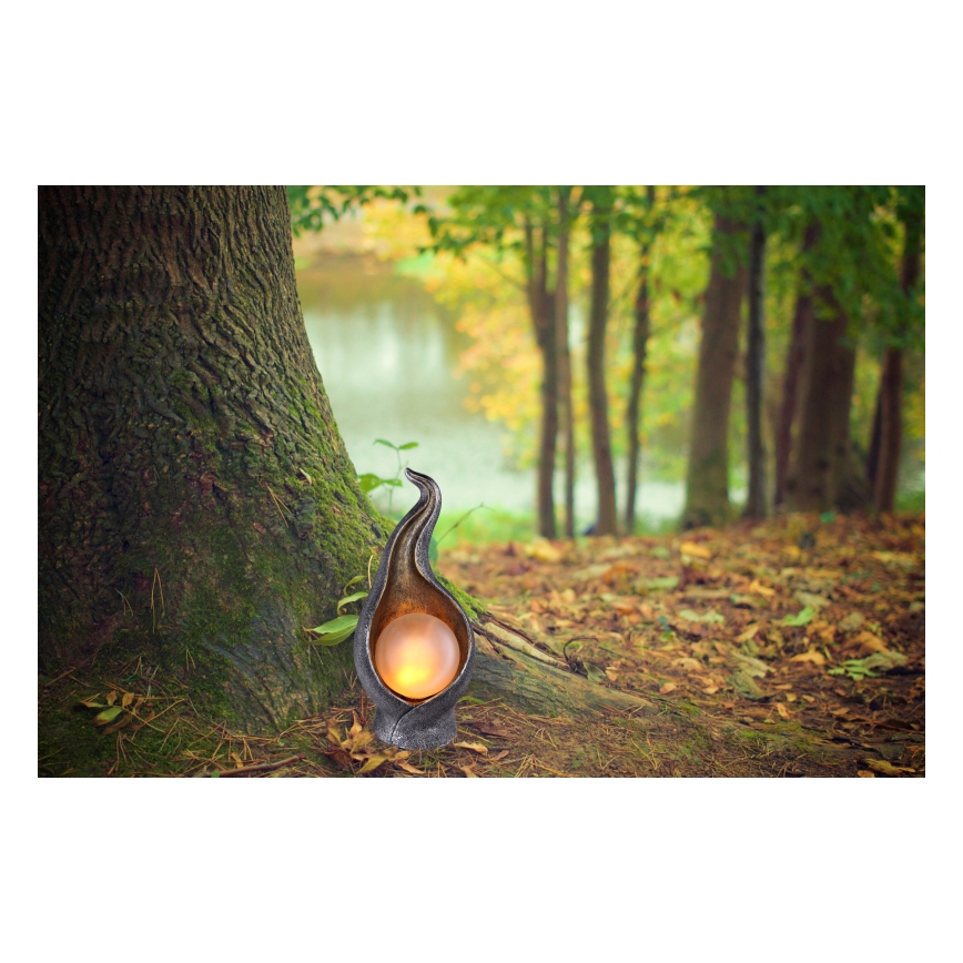 Globo - Lampe solaire LED/2,16W/3V 3000K IP44 argent