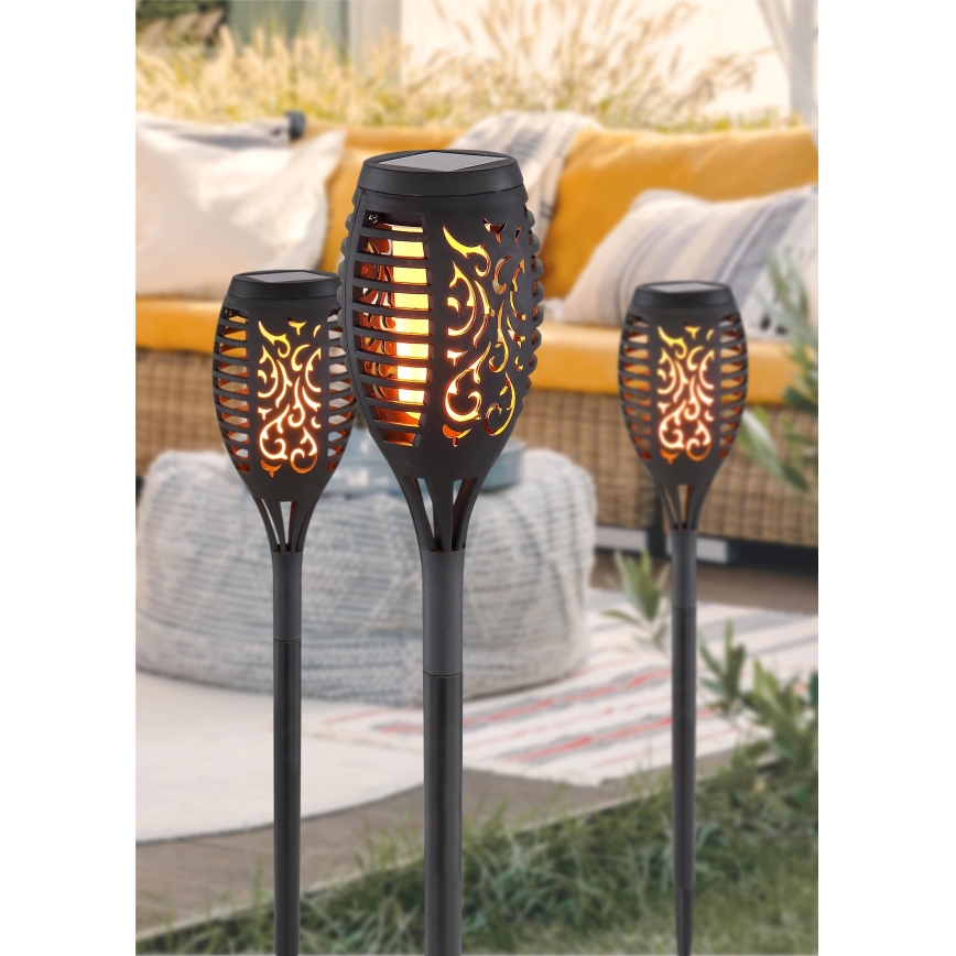 Globo - LOT 3x Lampe solaire LED/0,1W/3V IP44
