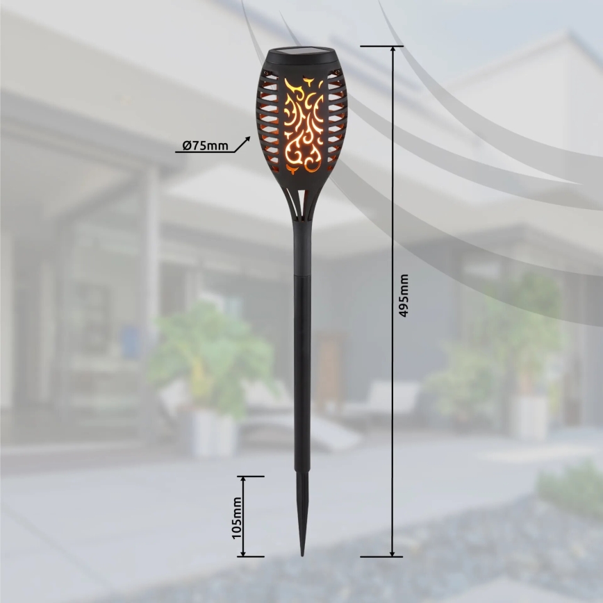 Globo - LOT 3x Lampe solaire LED/0,1W/3V IP44