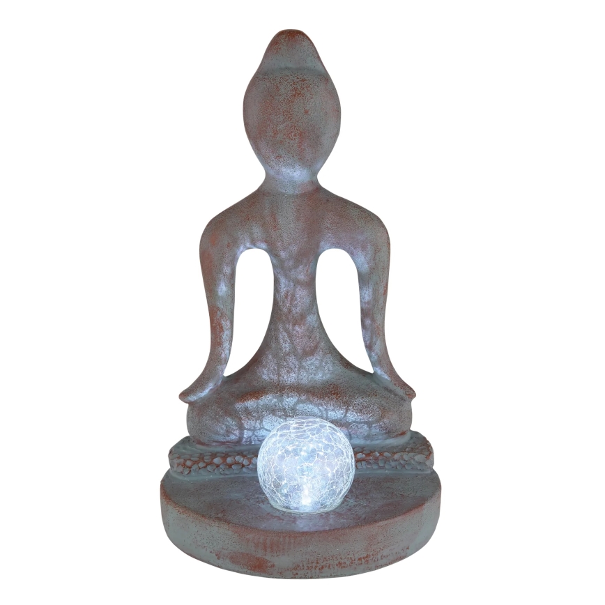 Globo - Lampe solaire LED 3V IP44 200 mAh, statue de Bouddha
