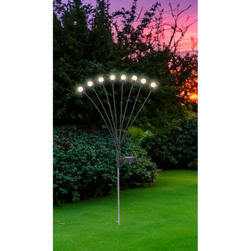 Globo - Éclairage solaire 8xLED/0,06W/3,2V 3000K IP44 300 mAh
