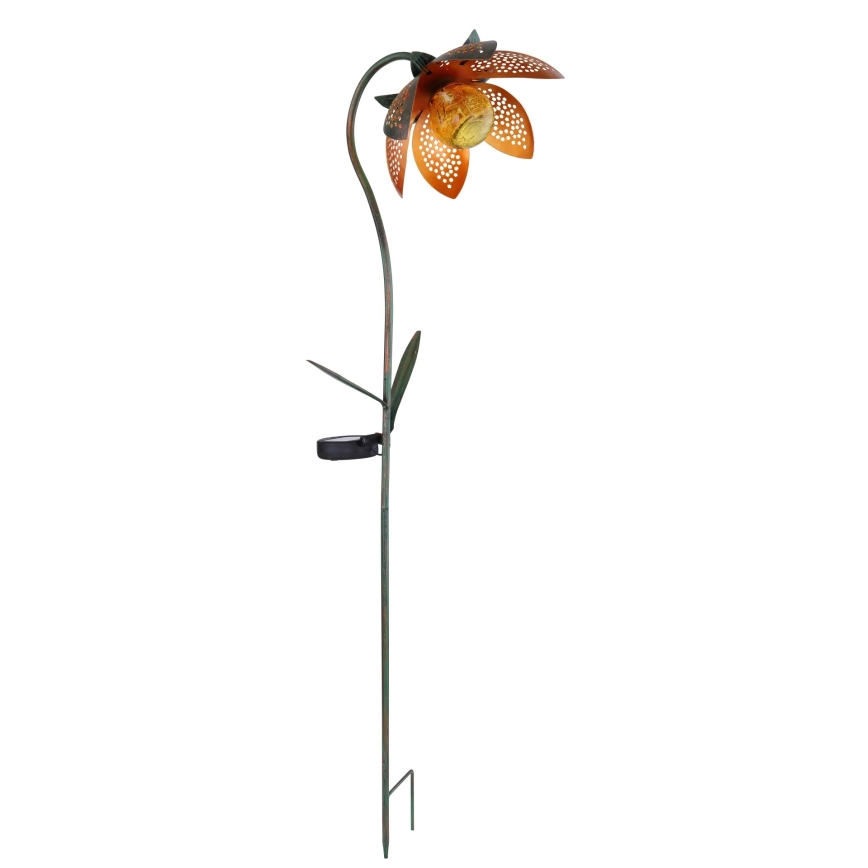 Globo - Luminaire solaire LED 3,2 V IP44 200 mAh en forme de fleur