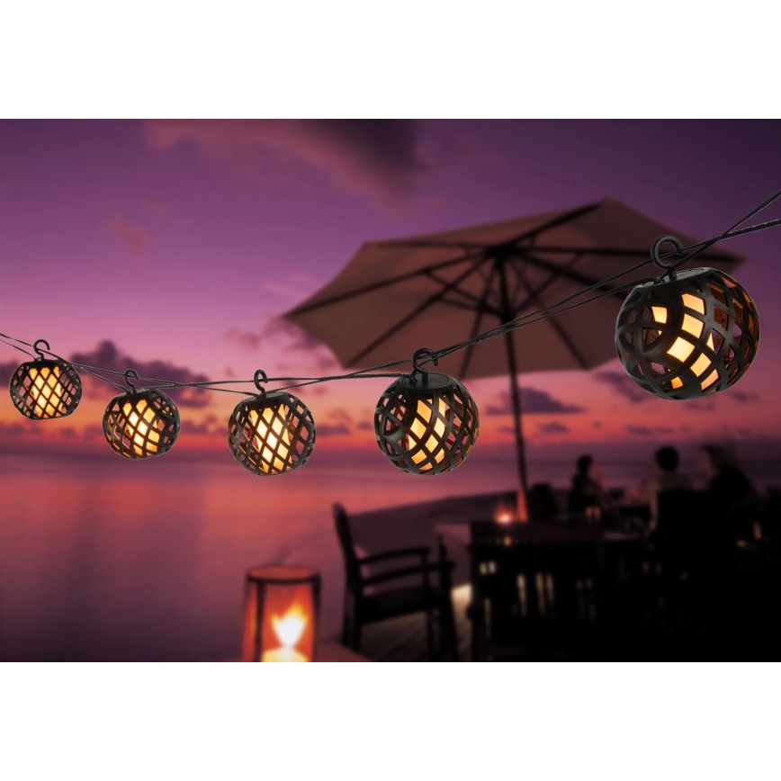 Globo - Guirlande décorative solaire 98xLED/0,1W/3V 410 cm IP44 600 mAh